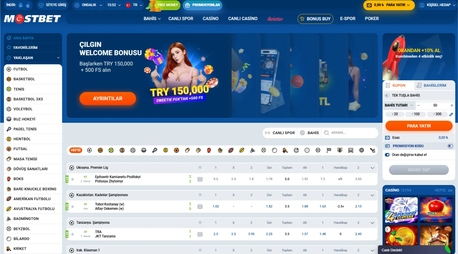 Online kumar sitelerinde oyun çeşitleri